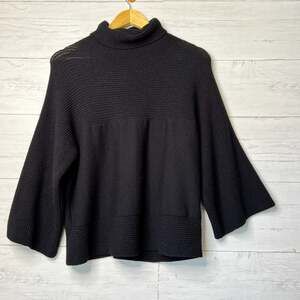 Industry Sweater Womens Size XS Black Wide Sleeve Mock Neck Minimalist